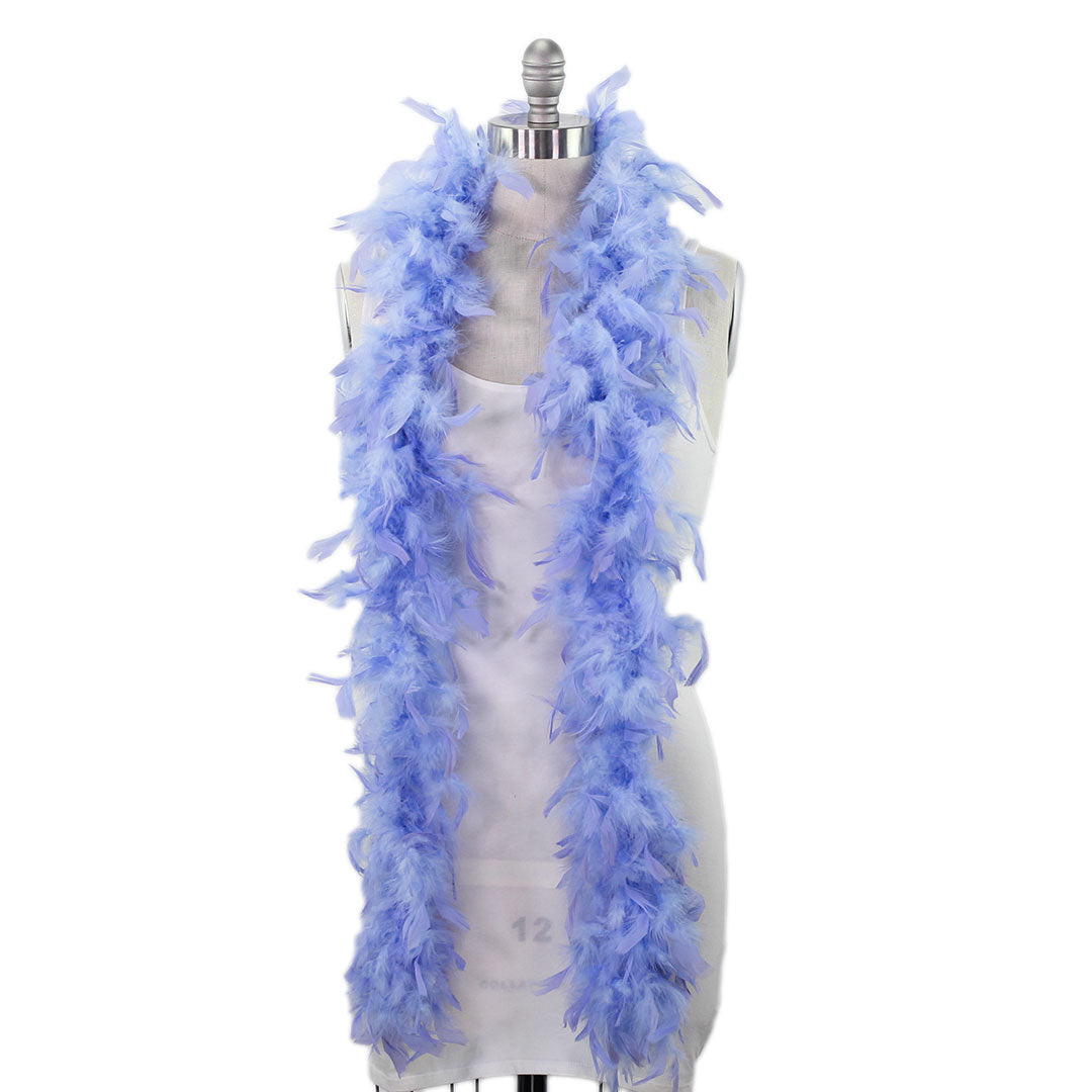 Chandelle Boas Solid Colors - Sky Blue - Feathers