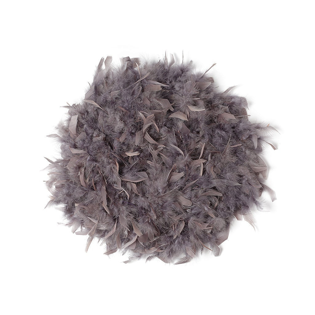 Chandelle Feather Boa - Heavyweight - Dark Gray - Chandelle Boa