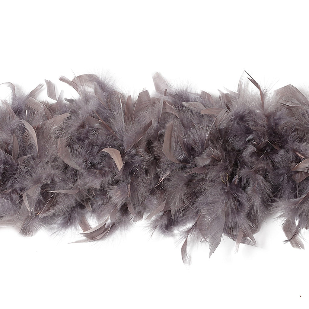 Chandelle Feather Boa - Heavyweight - Dark Gray - Chandelle Boa