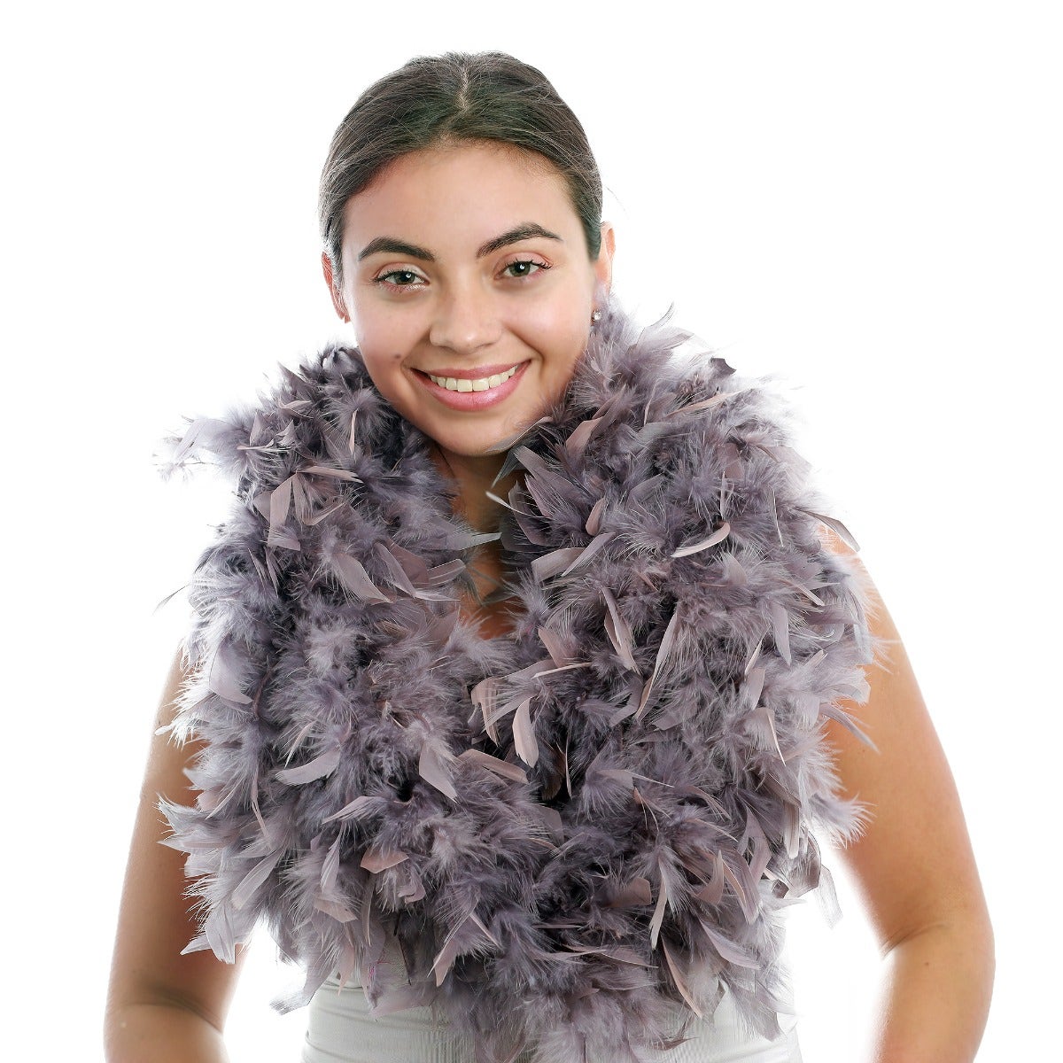 Chandelle Feather Boa - Heavyweight - Dark Gray - Chandelle Boa