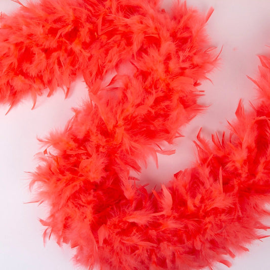 Chandelle Feather Boa - Heavyweight - Hot Orange - Chandelle Boa