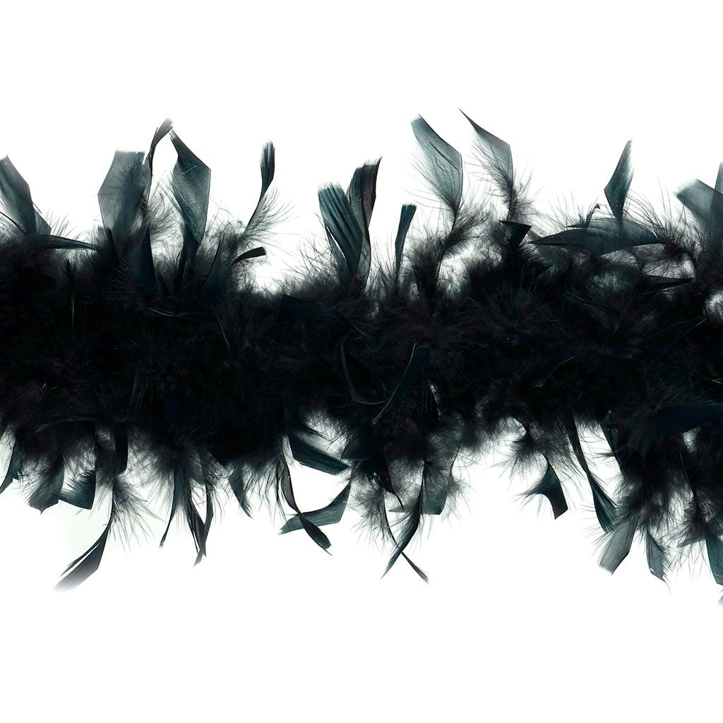 Chandelle Feather Boa - Lightweight - Black - Chandelle Boa