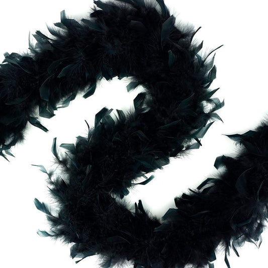 Chandelle Feather Boa - Lightweight - Black - Chandelle Boa