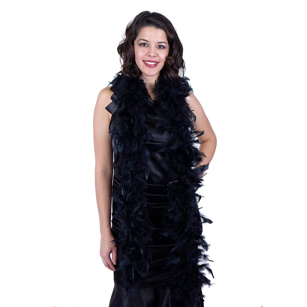 Chandelle Feather Boa - Lightweight - Black - Chandelle Boa