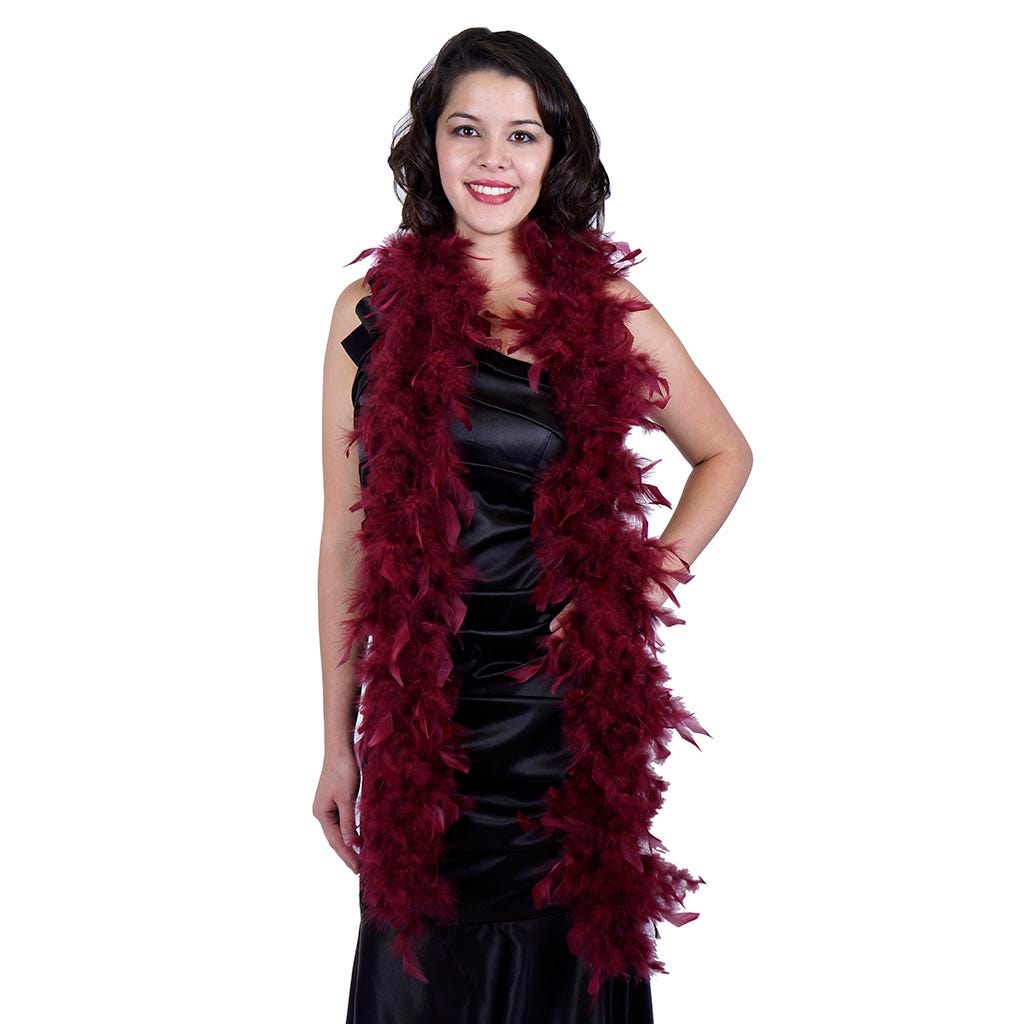 Chandelle Feather Boa - Lightweight - Burgundy - Chandelle Boa