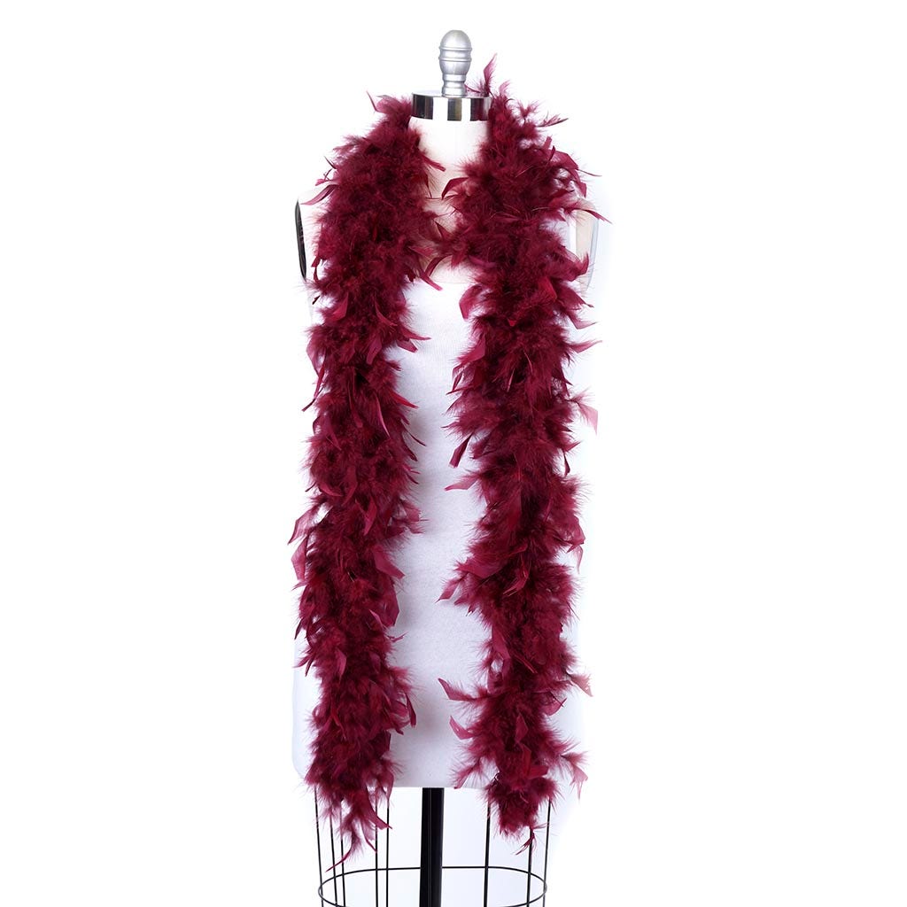 Chandelle Feather Boa - Lightweight - Burgundy - Chandelle Boa