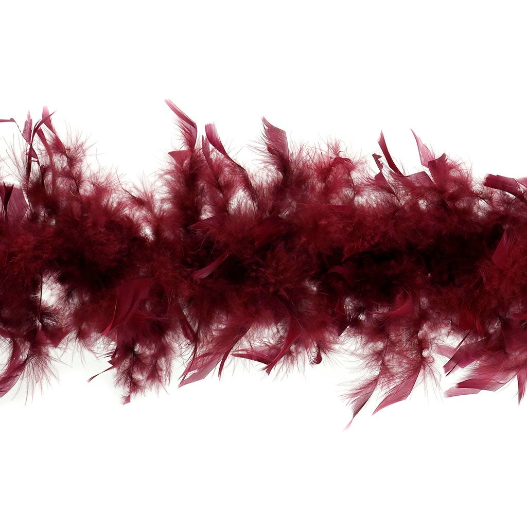 Chandelle Feather Boa - Lightweight - Burgundy - Chandelle Boa