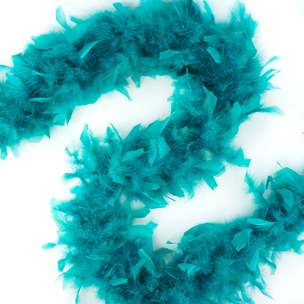 Chandelle Feather Boa - Lightweight - Dark Aqua - Chandelle Boa