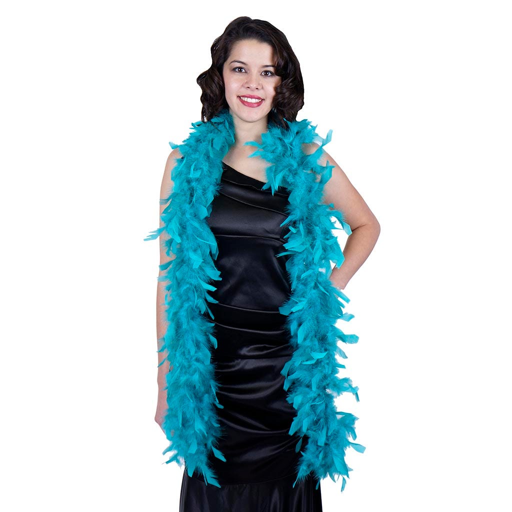 Chandelle Feather Boa - Lightweight - Dark Aqua - Chandelle Boa