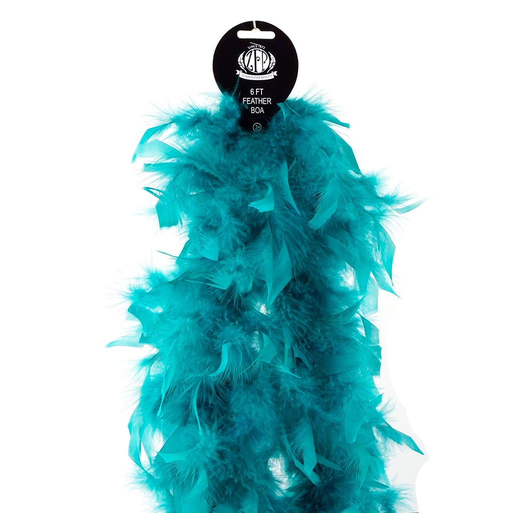 Chandelle Feather Boa - Lightweight - Dark Aqua - Chandelle Boa