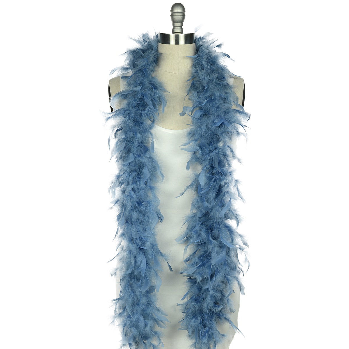 Chandelle Feather Boa - Lightweight - Dusty Blue - Chandelle Boa