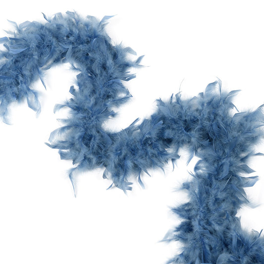 Chandelle Feather Boa - Lightweight - Dusty Blue - Chandelle Boa