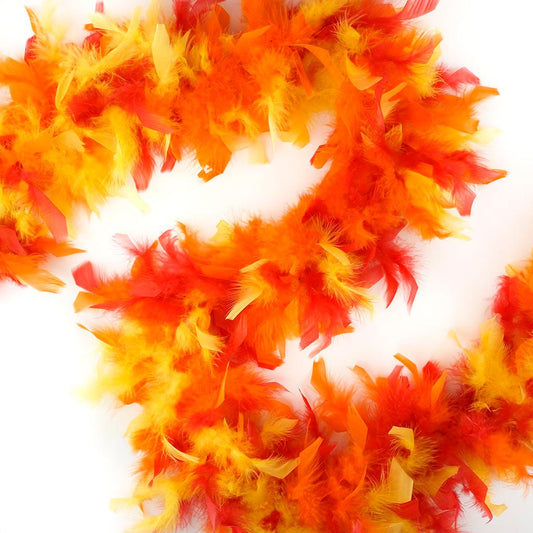 Chandelle Feather Boa - Lightweight - Fire Mix - Chandelle Boa