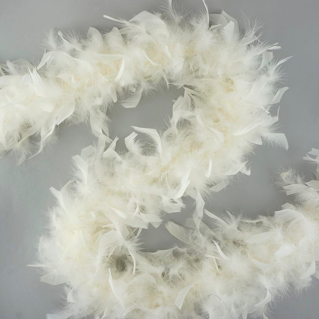 Chandelle Feather Boa - Lightweight - Ivory - Chandelle Boa