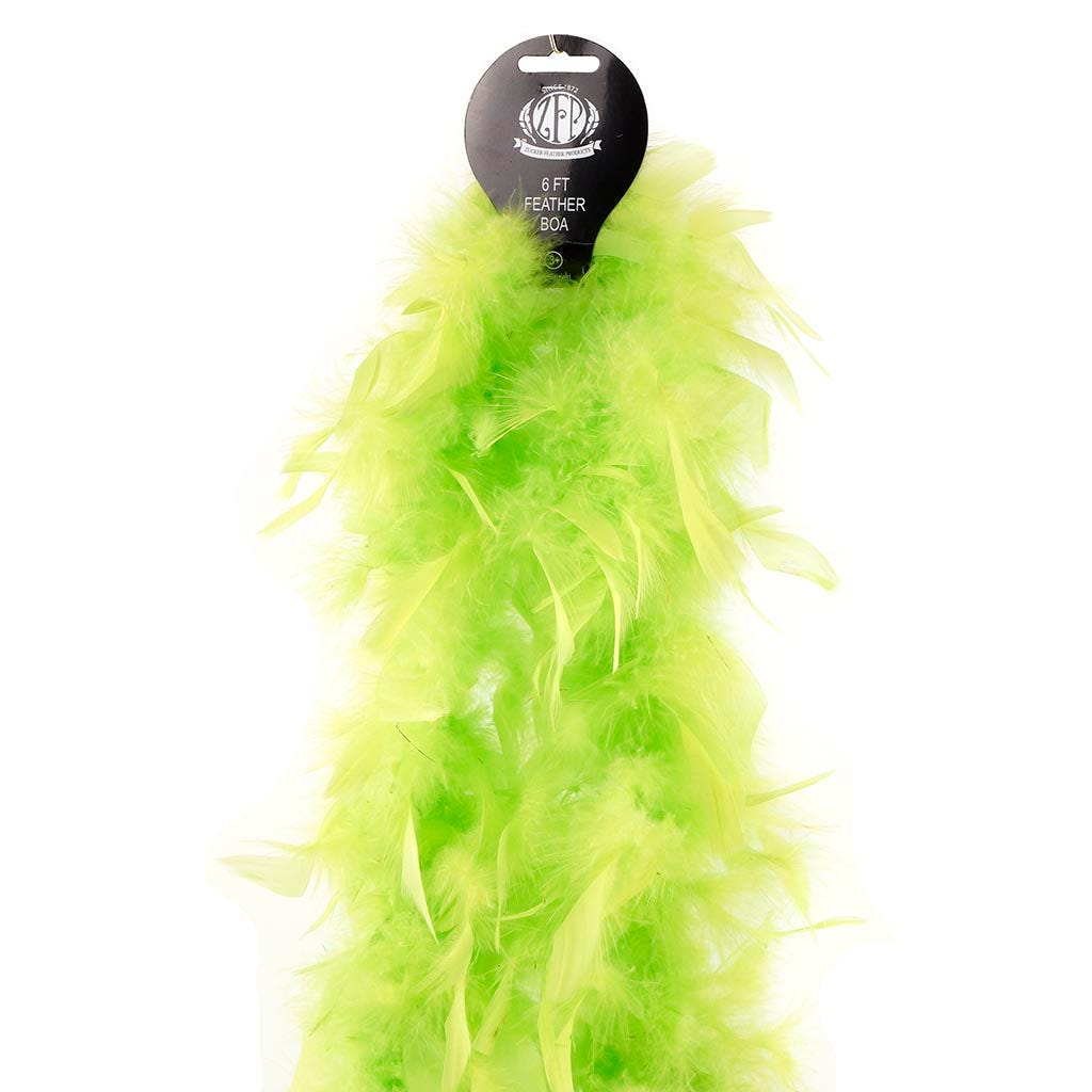 Chandelle Feather Boa - Lightweight - Lime - Chandelle Boa