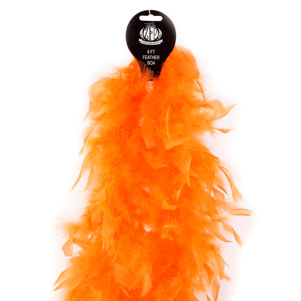 Chandelle Feather Boa - Lightweight - Mango - Chandelle Boa