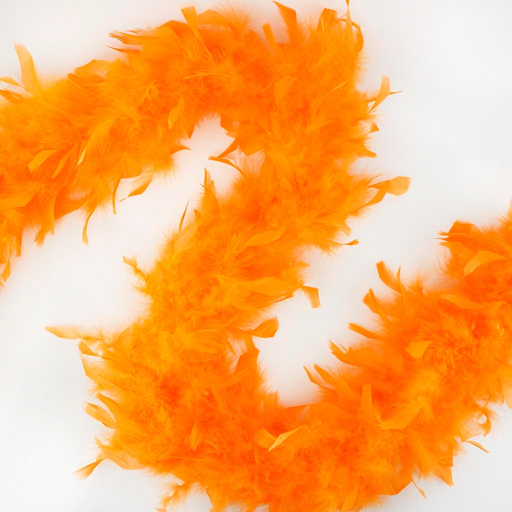 Chandelle Feather Boa - Lightweight - Mango - Chandelle Boa