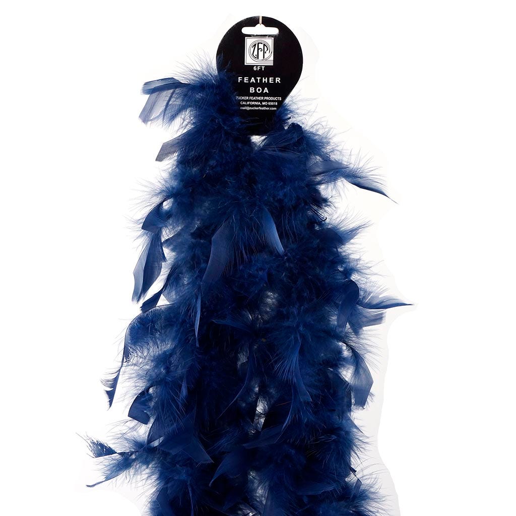 Chandelle Feather Boa - Lightweight - Navy - Chandelle Boa