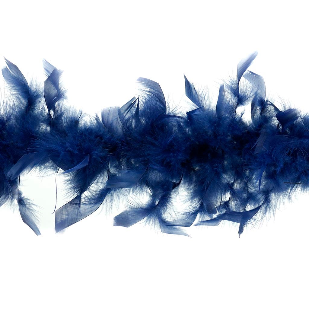 Chandelle Feather Boa - Lightweight - Navy - Chandelle Boa