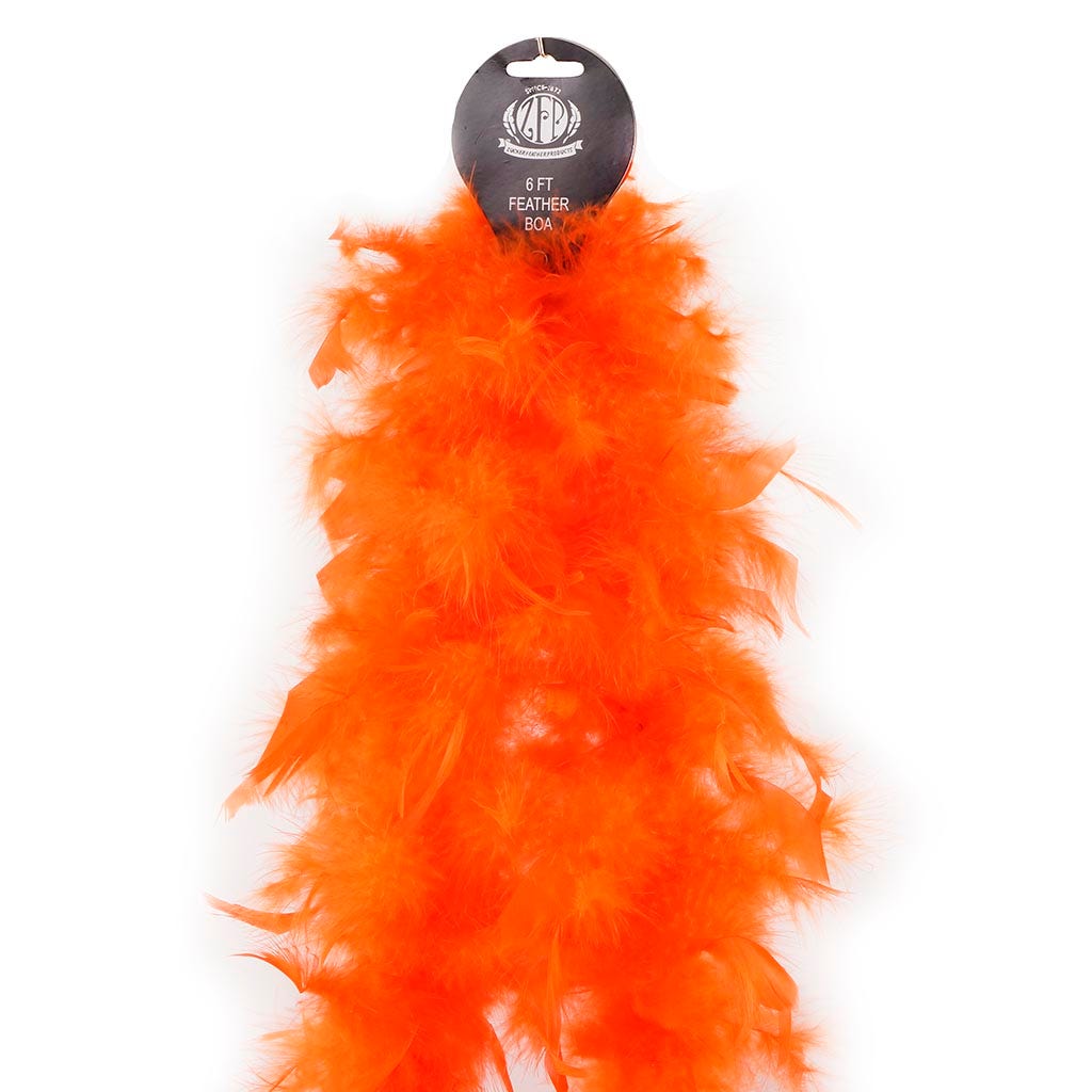 Chandelle Feather Boa - Lightweight - Orange - Chandelle Boa