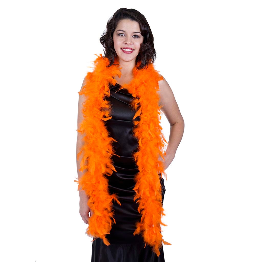 Chandelle Feather Boa - Lightweight - Orange - Chandelle Boa