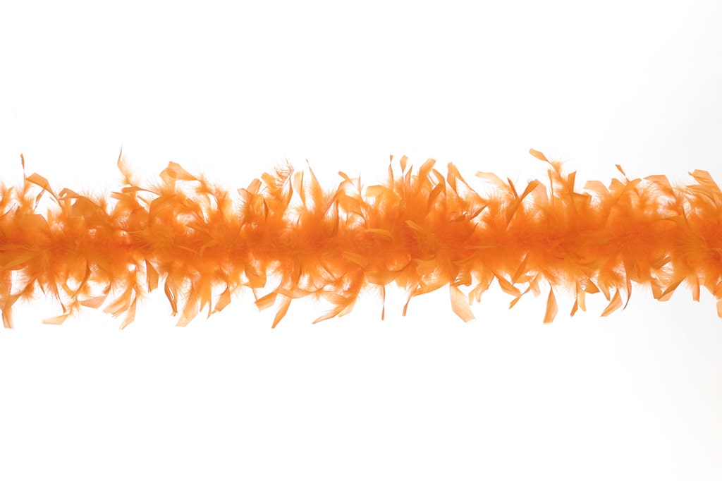 Chandelle Feather Boa - Lightweight - Orange - Chandelle Boa