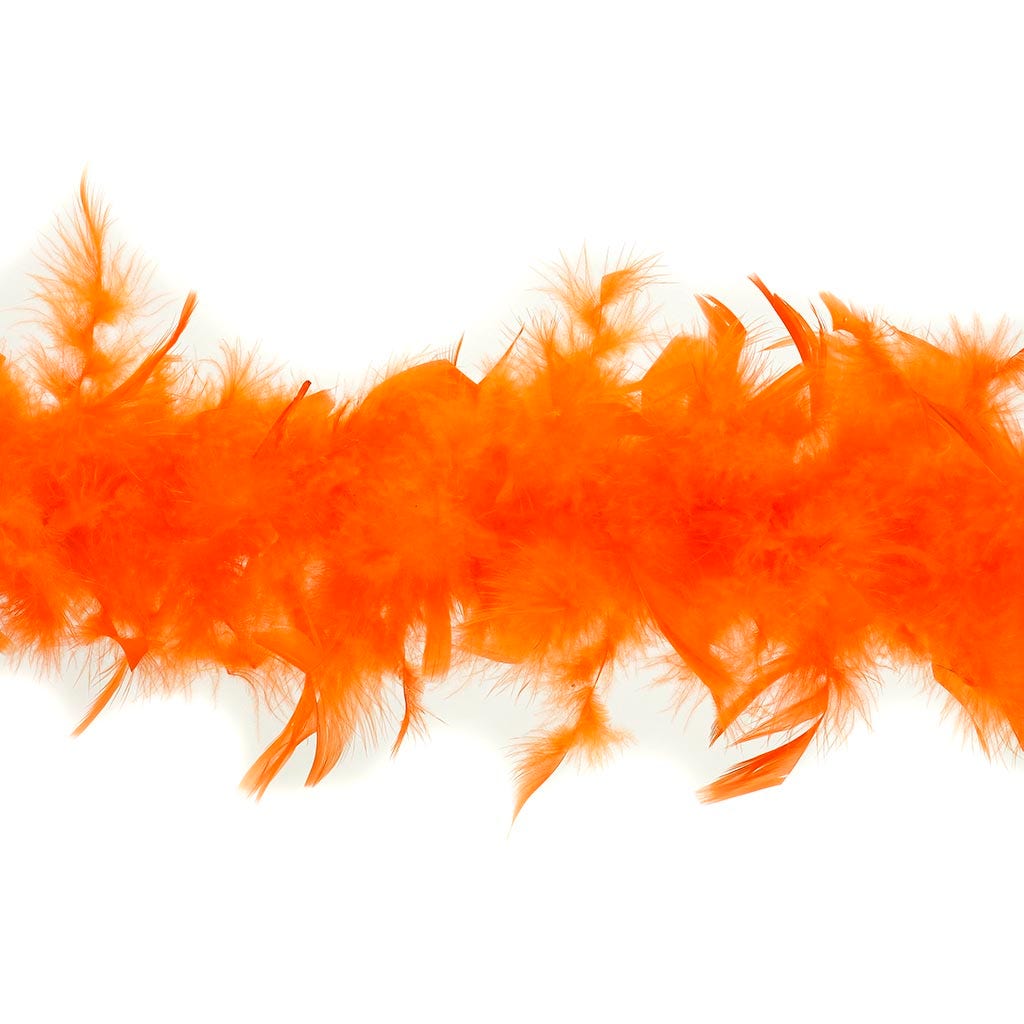 Chandelle Feather Boa - Lightweight - Orange - Chandelle Boa