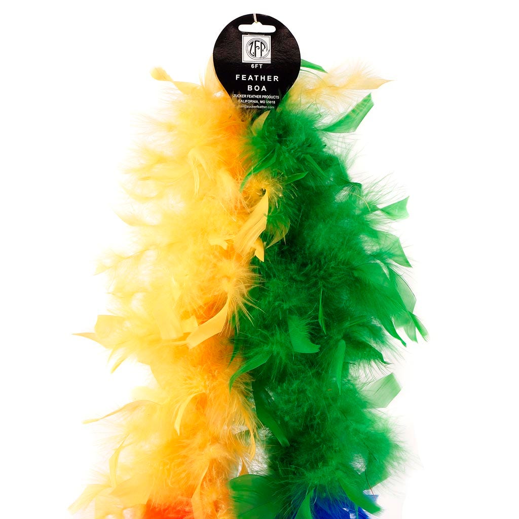 Chandelle Feather Boa - Lightweight - Rainbow Sectional - Chandelle Boa