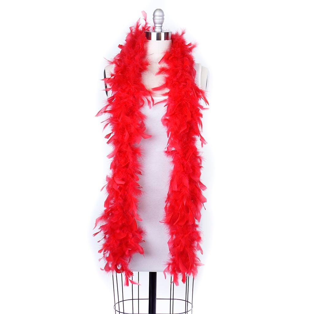 Chandelle Feather Boa - Lightweight - Red - Chandelle Boa