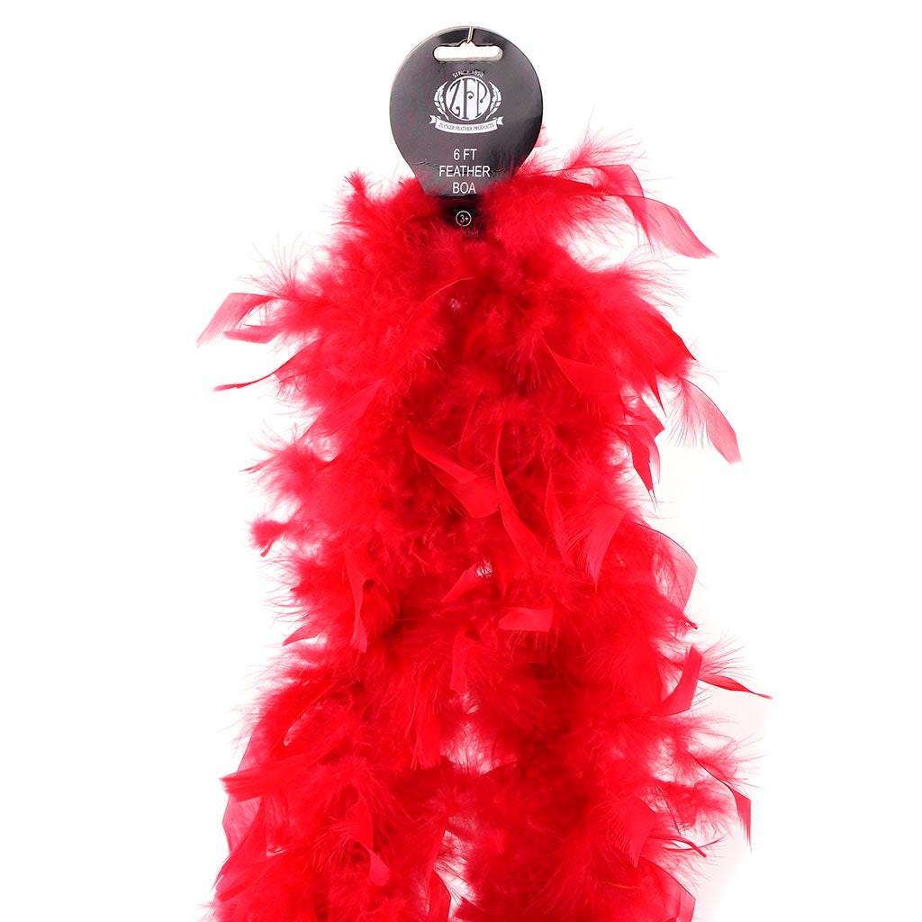 Chandelle Feather Boa - Lightweight - Red - Chandelle Boa