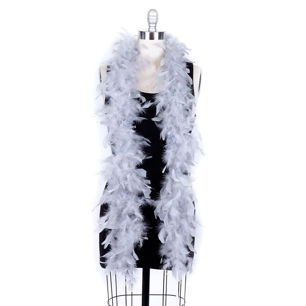 Chandelle Feather Boa - Lightweight - Silver - Chandelle Boa