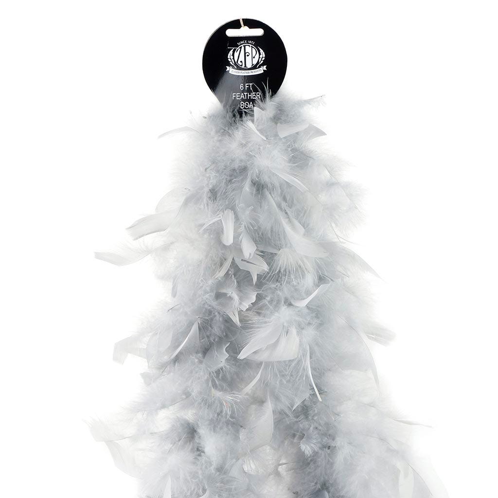 Chandelle Feather Boa - Lightweight - Silver - Chandelle Boa