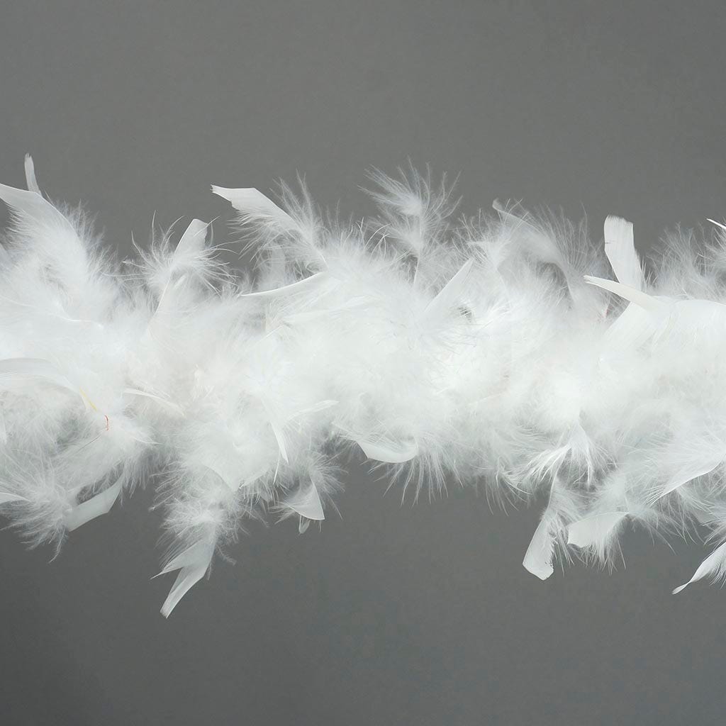 Chandelle Feather Boa - Lightweight - White - Chandelle Boa