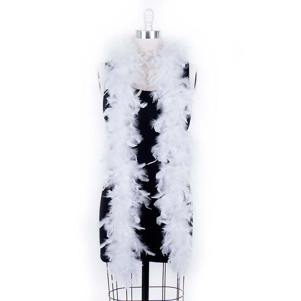 Chandelle Feather Boa - Lightweight - White - Chandelle Boa