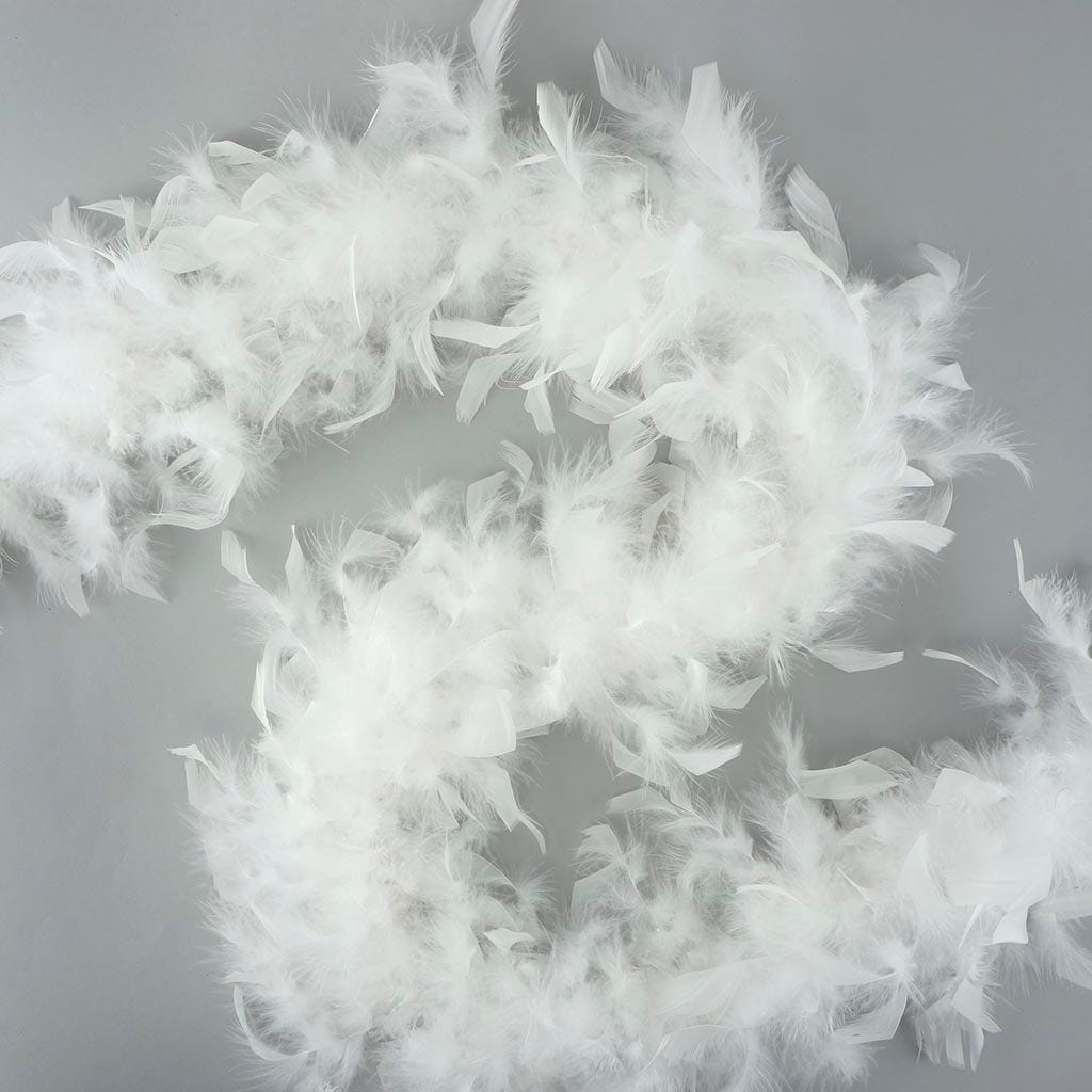 Chandelle Feather Boa - Lightweight - White - Chandelle Boa