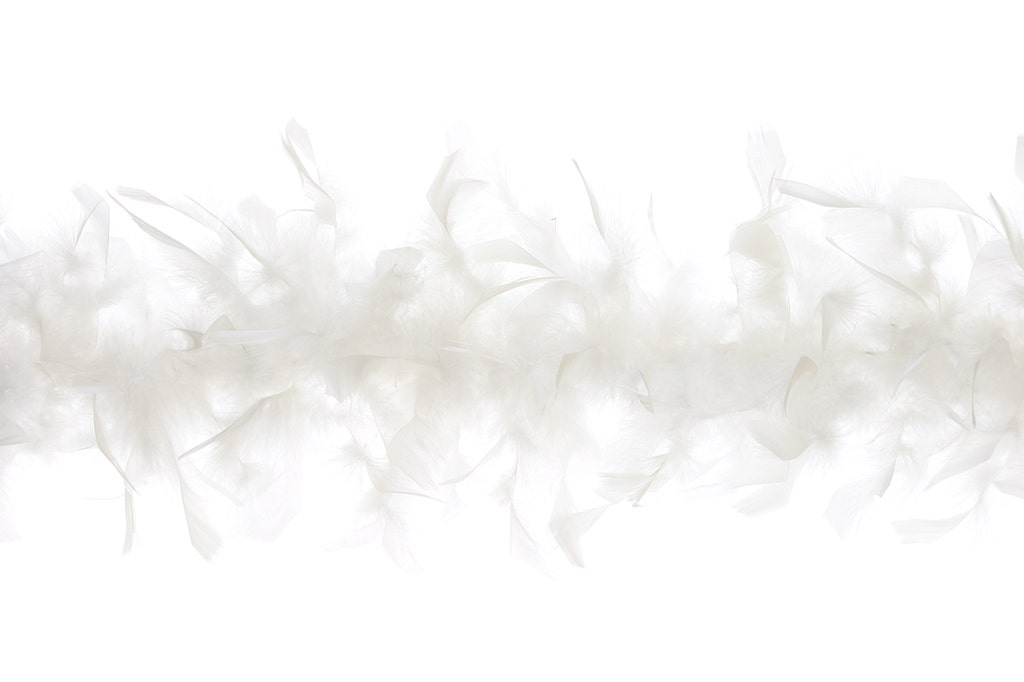 Chandelle Feather Boa - Lightweight - White - Chandelle Boa