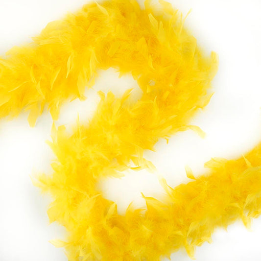 Chandelle Feather Boa - Lightweight - Yellow - Chandelle Boa