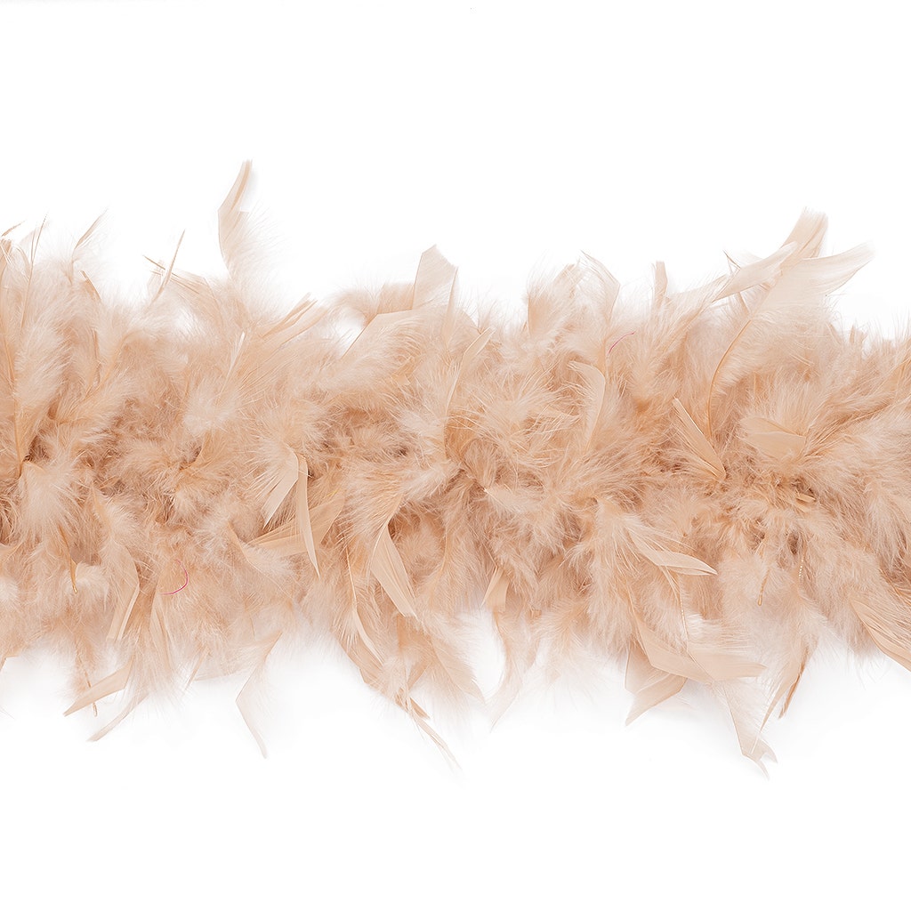 Chandelle Feather Boa - Medium Weight - Beige - Chandelle Boa