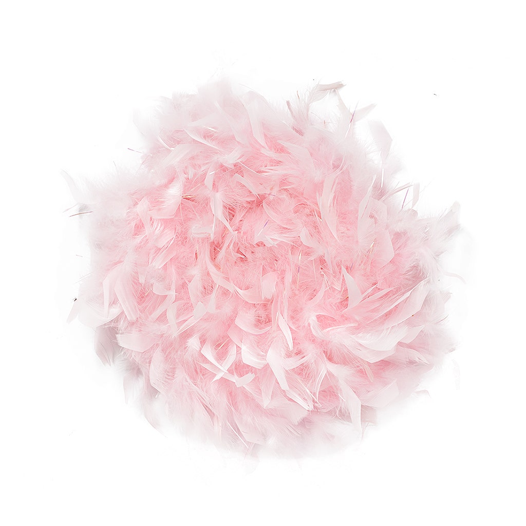 Chandelle Feather Boa - Medium Weight- Candy Pink/Opal Lurex - Chandelle Boa