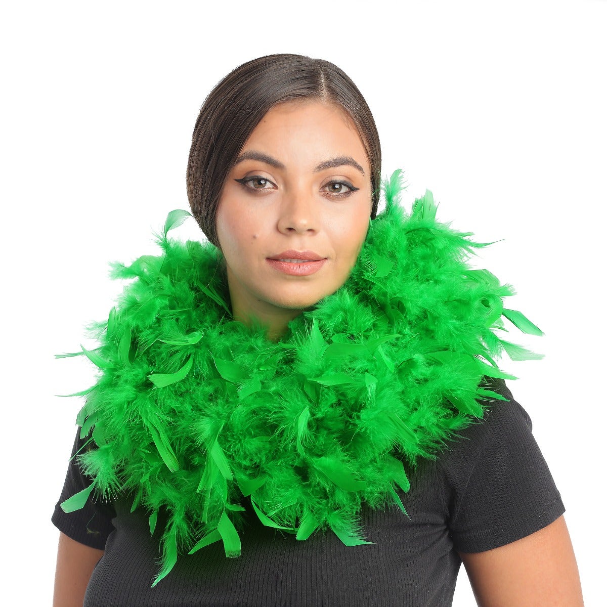 Chandelle Feather Boa - Medium Weight - Kelly - Chandelle Boa