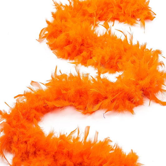 Chandelle Feather Boa - Medium Weight - Orange - Chandelle Boa