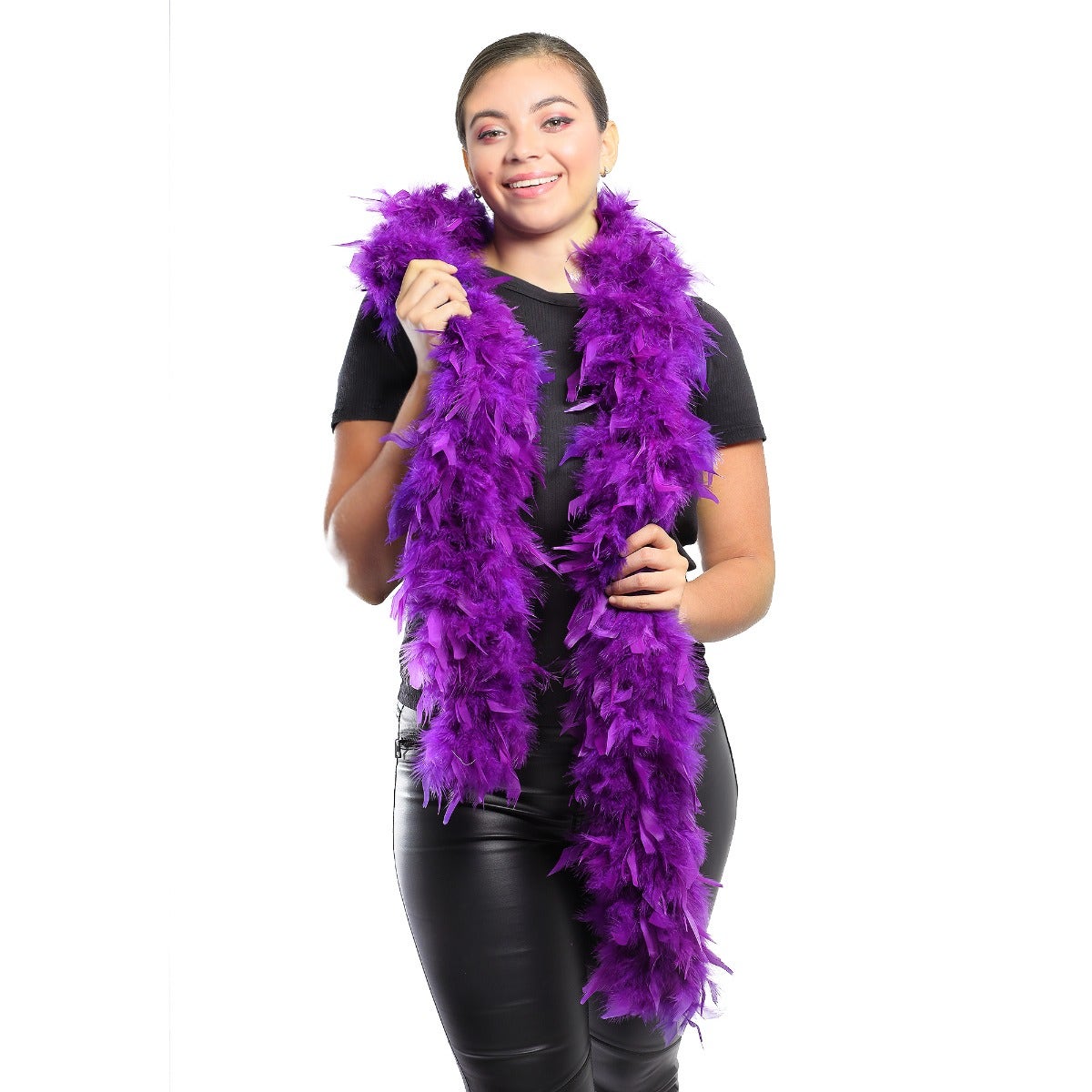 Chandelle Feather Boa - Medium Weight - Purple - Chandelle Boa