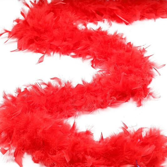 Chandelle Feather Boa - Medium Weight - Red - Chandelle Boa