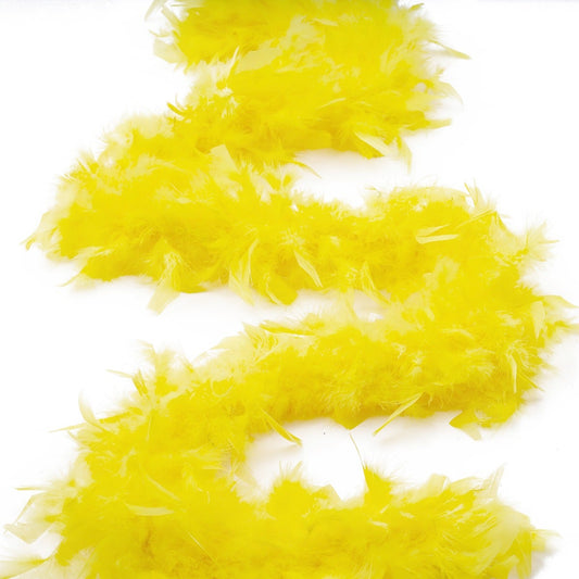 Chandelle Feather Boa - Medium Weight - Yellow - Chandelle Boa