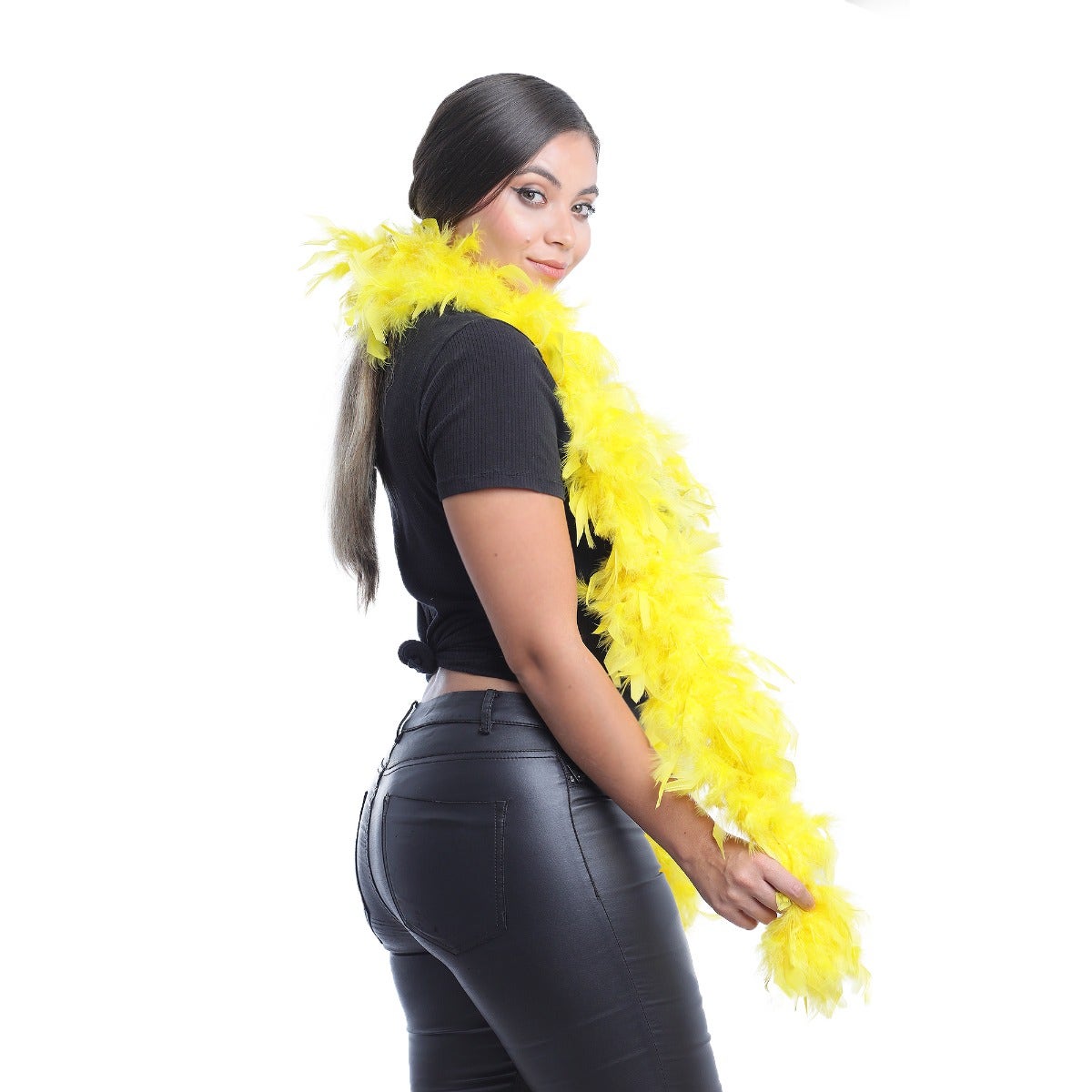 Chandelle Feather Boa - Medium Weight - Yellow - Chandelle Boa