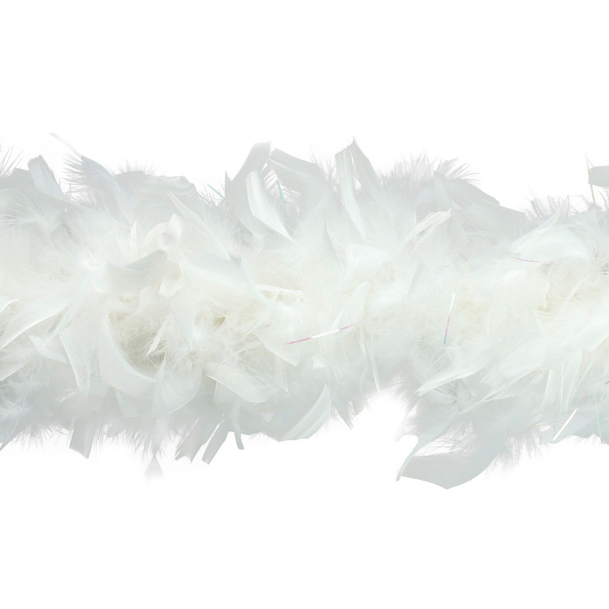 Chandelle Feather Boa with Lurex - Heavyweight - White/Opal Lurex - Chandelle Boa