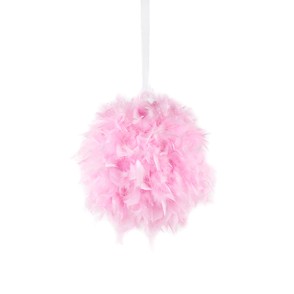 Chandelle Feather Pom Poms - Candy Pink - Feathers