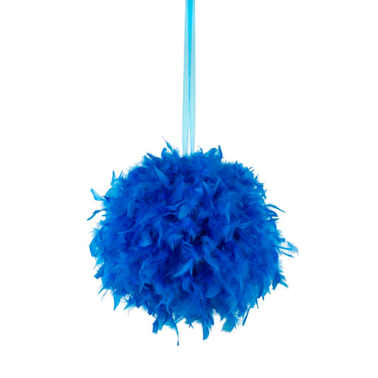 Chandelle Feather Pom Poms - Dark Turquoise - 18’’ - Feathers