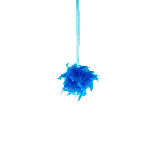 Chandelle Feather Pom Poms - Dark Turquoise - 6’’ - Feathers