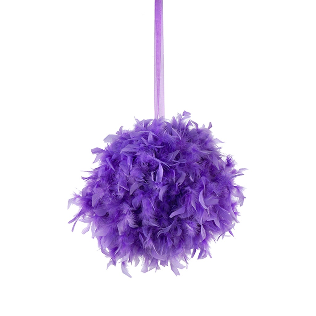 Chandelle Feather Pom Poms - Lavender - Feathers